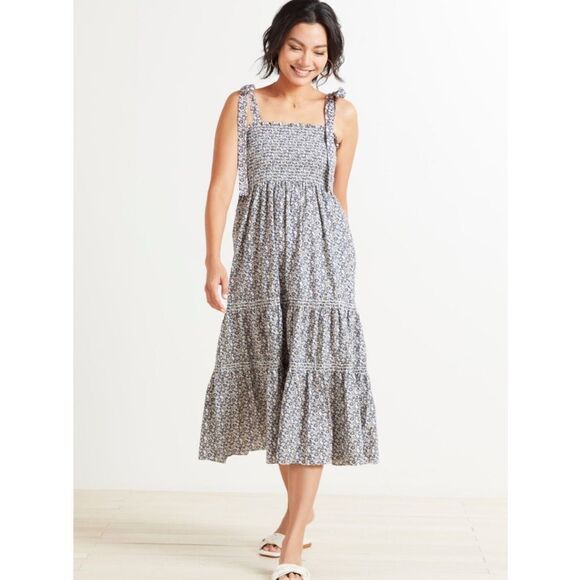 O.P.T Cara Floral Smocked Dress - Picture 1 of 6